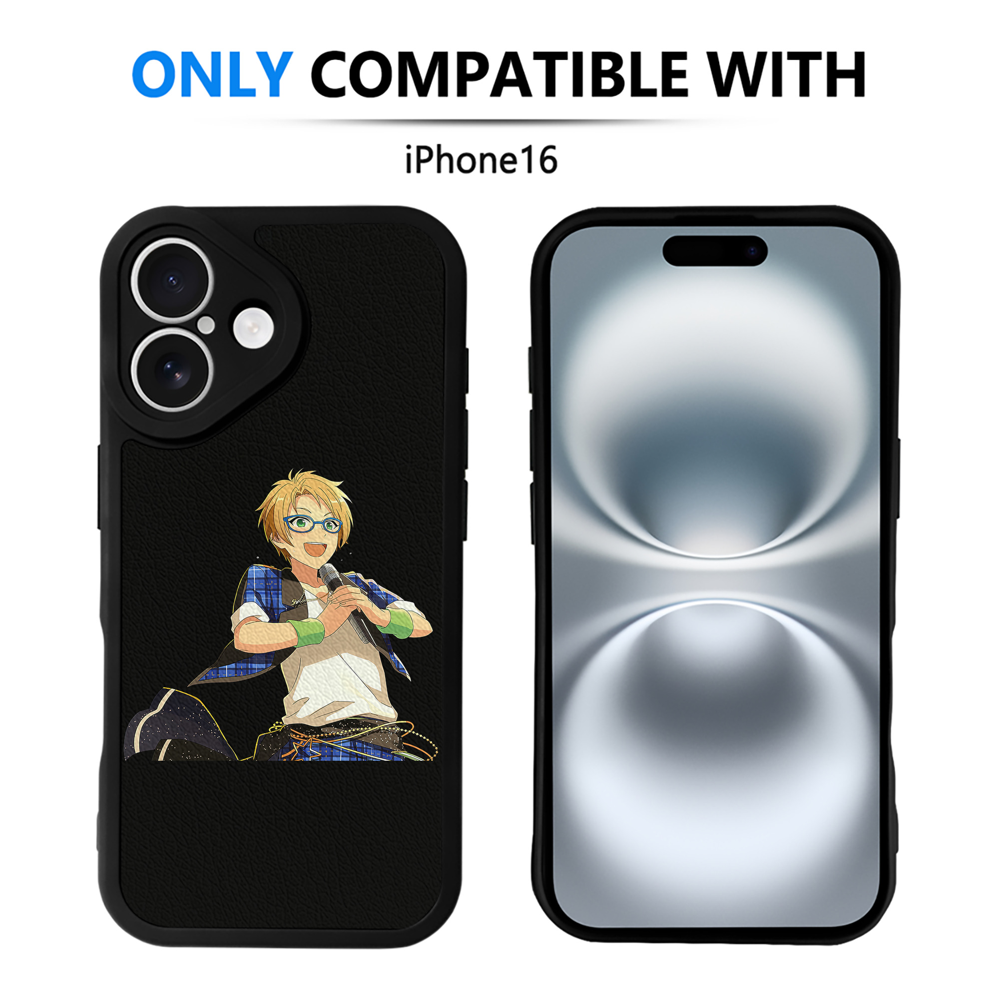 （画像用） あんさんぶるスターズ! Ensemble Stars 【iPhone 16シリーズ対応】シリコンスマホケース（レザー調） 材質：シリコン